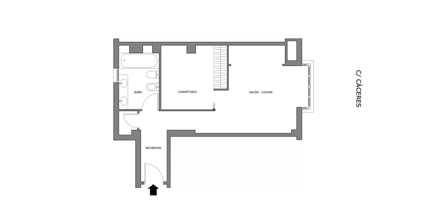 Fantástico apartamento, exterior muy luminoso, junto al metro de Delicias.
